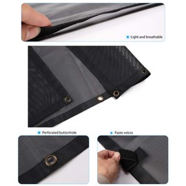 for Jeep TJ Durable Mesh Sunshade Top Cover Provides UV Sun Shade Protection For 1996-2006 Jeep Wrangler TJ