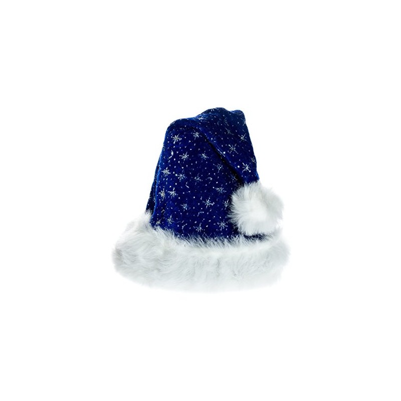 Ciffre Set of 5 Christmas Hats Santa Hat Blue Plush