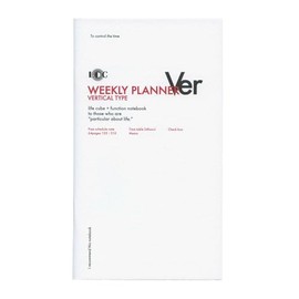 A5 Slim Function Notebook, Weekly Vertical Type, L