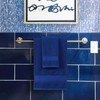 COZYART Royal Blue Bath Towels Set 6 Piece, 2 Bath