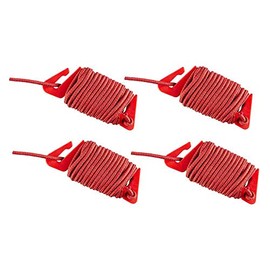 Vaude Unisex - Adult Guyline Set Campo & Family Replacement Part, Red/Orange, One Size