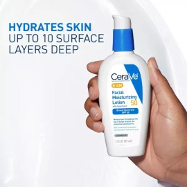 Sangpum Sangse Seolmyeong Chamjo 세라브 AM 페이셜 보습 로션 SPF 50 함유된 페이스 모이스처라이저 히알루론산 나이아신아마이드 및 CeraVe AM Facial Moisturizing Lotion with SPF 50, Hyaluronic Acid, and Niacinamide