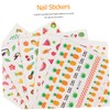 VILLFUL 10sheets Nail Stickers and Creative Scrapbook Stickers for DIY