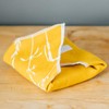 Reusable Linen Sandwich Wrap with food grade washable, waterproof lining.