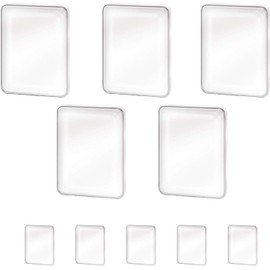 Super Sticky Gel Gripping Pads - 10 Pack Reusable Restickable Non-Permanent Anti Slip Gels - Cell Phone Holder for Car - Ultimate Sticking Small Antislip Magic Grip Mat Holds Objects Under 5 Lbs