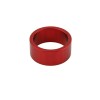 F&R 15MM ALLOY BICYCLE HEADSET SPACER 1-1/8 IN RED.
