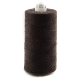 NTS Nähtechnik 1000 m Sewing Thread, Yarn 80, Choice of Colours, Sewing Thread for Medium Weight Fabrics (Dark Brown)