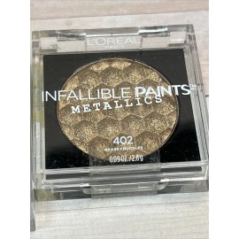 L'Oréal Lot of 2- Loreal Infallible Paints Metallics Eye Shadow, 402 Brass Knuckles