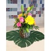Moon Boat Tropical Palm Leaves Plant Imitation Leaf-Hawaiian/ Luau/Jungle Party