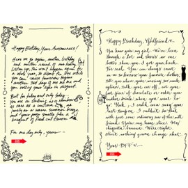 Quiplip Handwritten Yours Truly Birthday Cards, 6-Pack (YT02166PCK)
