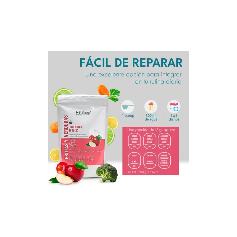 Multivitamínico De Frutas Y Verduras 100% Natural - Natshop
