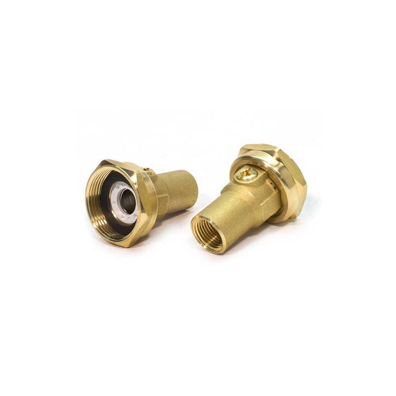 1/2" GU 125 Union Bronze Isolation Valve Pair (Threaded)