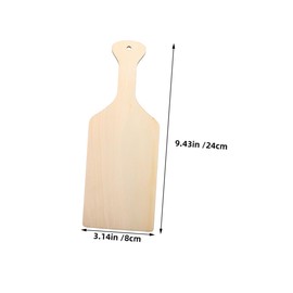 STOBAZA 10pcs Mini Wooden Chopping Boards with Handle Blank DIY Cutting Boards for Personalization and Scratch Resistant Wood Slices for Kitchen Projects