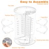 Rotating Makeup Organizer, DIY 8 Adjustable Layers Spinning Skincare Organizer,