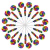 Net 1.2 LB Rainbow Twisty & Swirl Lollipops 32 Pack