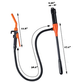 2025 Upgrade Portable Power Battery Pump, Battery Operated Electric Siphon Pump, Gas Pump for Gas Can, Extended Hose Fuel Transfer Pump, Portable Hand Fuel Pump for Gas, Fuel, Diesel, Water Transfer