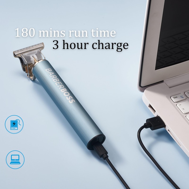 BarberBoss Haar- & Bartschneider Herren Kabellos Haarschneidemaschine Bart- und Gesichtstrimmer