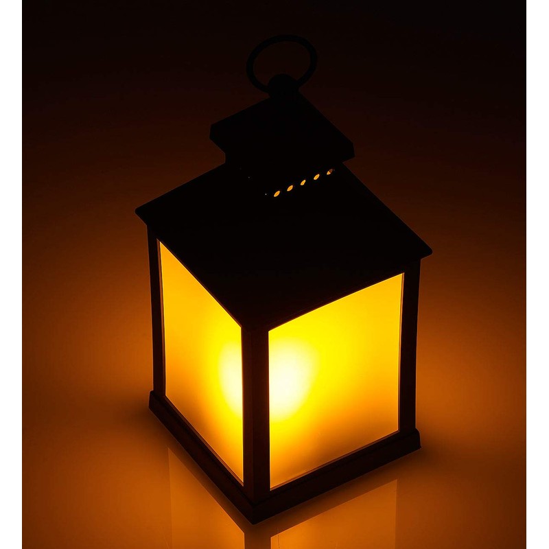 Lunartec Garden Lantern: LED Lantern with Realistic Flame Play and