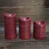 Battery Operated Flameless Led Candles Real Wax Pillar Candles with