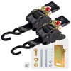 AA-Racks Heavy Duty Retractable Ratchet Straps (2 Pack) - 2