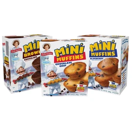 Little Debbie Mini Muffin Bundle, 1 Box Chocolate Chip Mini Muffins, 1 Box Blueberry Mini Muffins, 1 Box Mini Brownies, 8.44 Assorted Assorted 8.44 Ounce (Pack of 3) 25.32 Ounce