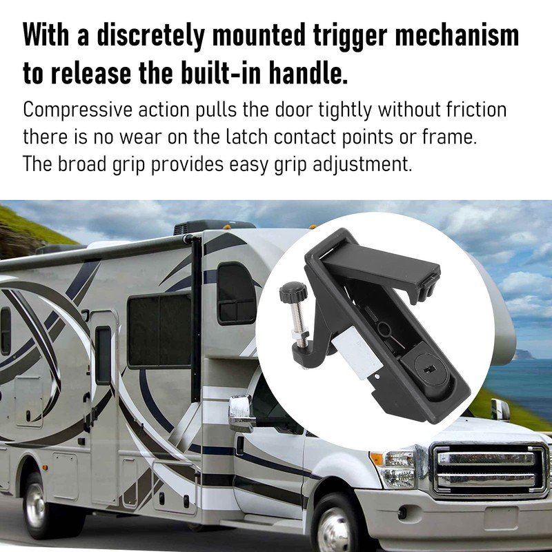 Akozon Compression Latch Lock, RV Door Latches for Compartments, Zinc