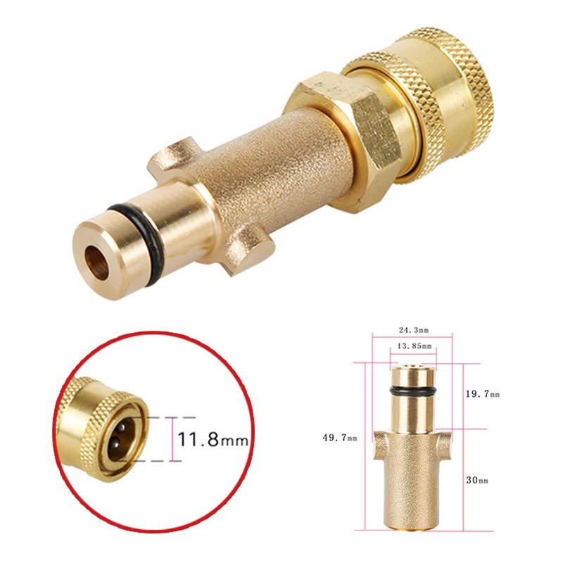 T&F Adapter and Pressure Washer Copper Foam Cannon Bottle Connector