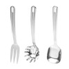 HIFIND Serving Utensils Set 3PCS, Stainless Steel Heavy Duty Kitchen