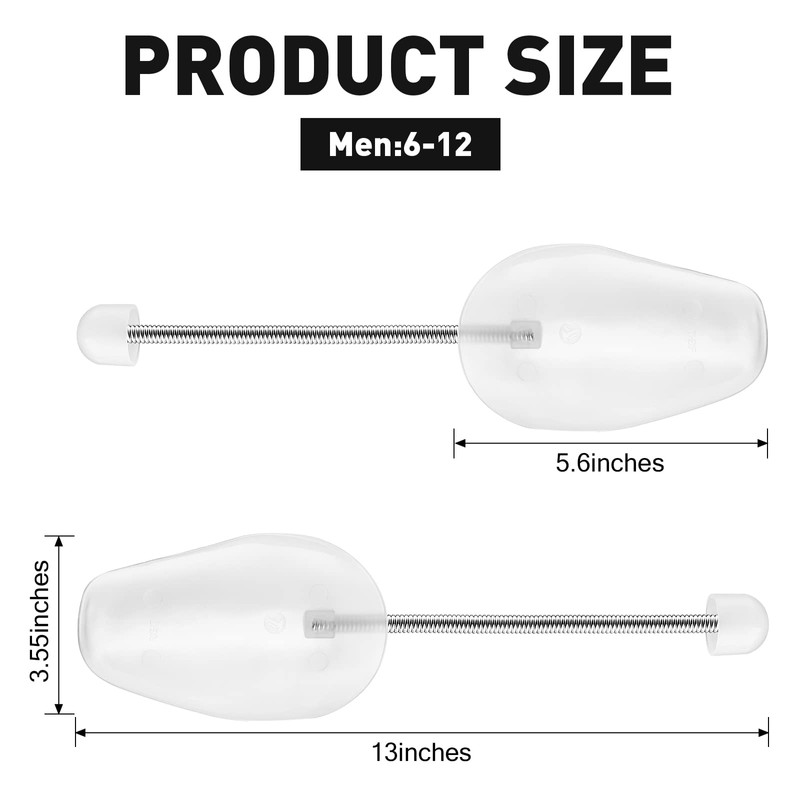 Bucherry 30 Pairs Plastic Shoe Trees Bulk Spring Shoe Trees