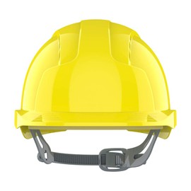 JSP - EVOLite Lightweight ABS Safety Helmet Slip Ratchet Yellow Vented (AJB160-000-200)