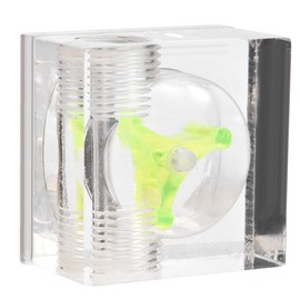 Water Cooling Flow Meter Acouto 3 Impeller Water Cooler Water Cooling System for G1/4 Thread Flow Meter Indicator 3 Impeller Water Flow Meter