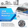 Glarks 152Pcs 1/4"-20 Phillips Pan Head Screws & 1/4" Outer