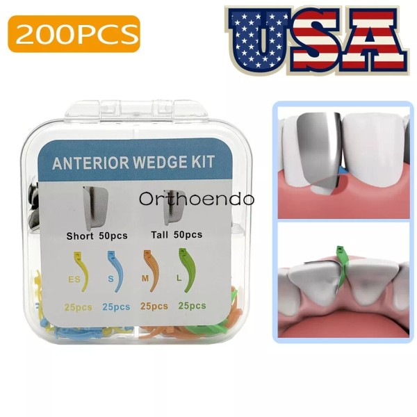 Unbranded 200Pc Dental Wedges Anterior Matrix System Wedge Matrix Bands