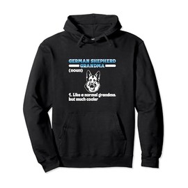 GERMAN SHEPHERD GRANDMA Dog Owner Old Lady Pullover Hoodie