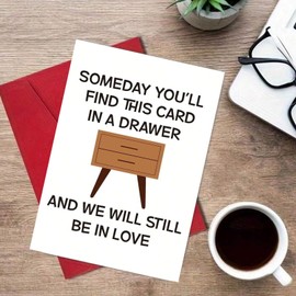 YQQZQ Funny and Sincere Words Card,Perfect For Mother Father Wife Husband Boyfriend Girlfriend (Drawer)