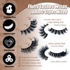 SISIYDY Mink Lashes Wispy Cat Eyelashes Strip False 3D Eyelashes