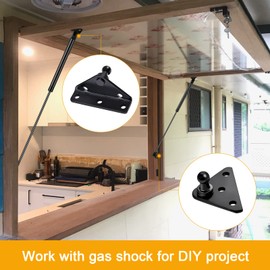 Euplokeer Qty (2) SPD-GSNI-5300-80 C16-08053 20in 80lb/356N Universal Gas Strut Spring with Mounting Bracket-Shock Lift Support for RV Bed, Boat Hatch, Truck Bed Tonneau Cover, RV Door, Camper Shell