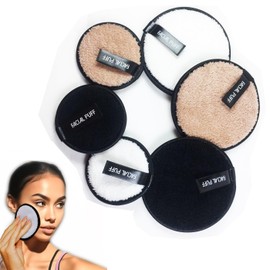 Almohadillas Desmaquillantes Reutilizables, Toallitas Desmaquillantes Faciales, Paños Lavables para Limpieza Facial, Rondas Removedoras de Maquillaje Suave, Hipoalergénicas para Rímel, Somb