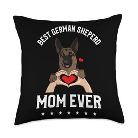 Best German Shepherd Mom Ever GSD Throw Pillow