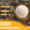 Auvotuis 50 Pcs Round Wooden Balls 1 Inch Unfinished Wooden