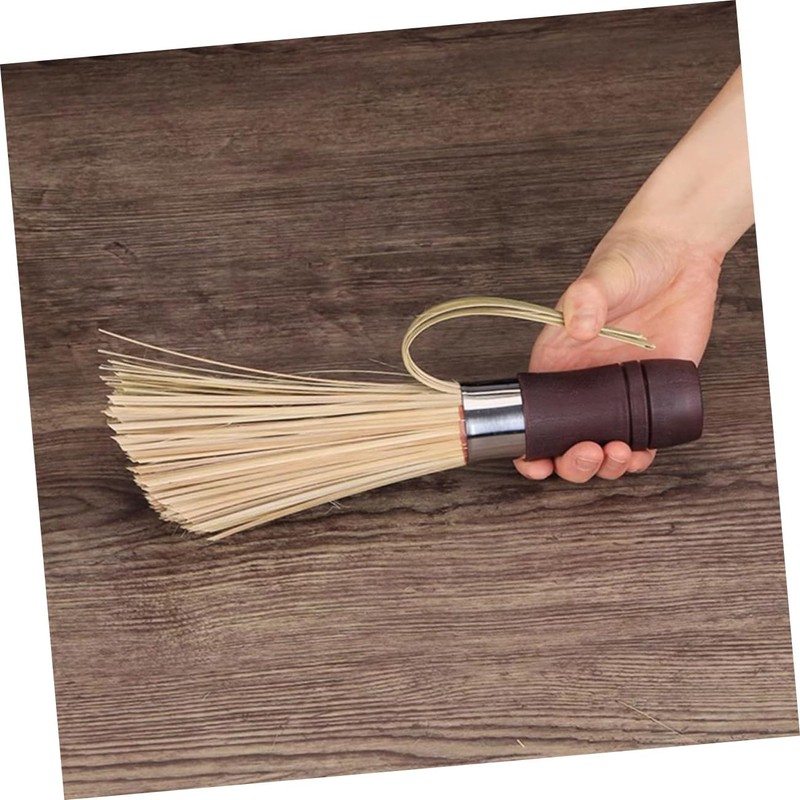 Ipetboom 2pcs Bamboo Kitchen Dish Cleaning Brush Multi Use Scrubbing