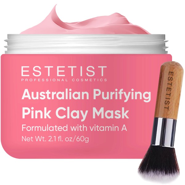 ESTETIST Purifying Pink Face Mask - Blackhead Remover Mask with Australian Pink Clay, Facial Mask Skin Care, Pore Cleaner and Pore Minimizer