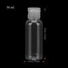 MUKCHAP 50 PCS 50ml Clear Empty Flip Cap Bottles, Refillable