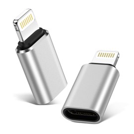 Type C to Lightning Adapter, Set of 2, Type C to Lightning Adapter, Supports PD Charging & 480 Mbps Data Transfer, GAEF Lightweight and Small, iOS USB to C Lightning Adapter Compatible with Apple