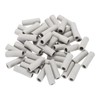 sourcing map 50pcs Ceramic Tube Insulated Electronic Wire Bundle Protection
