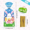 Litmitfu 100 Pcs Happy Easter Treat Bag
