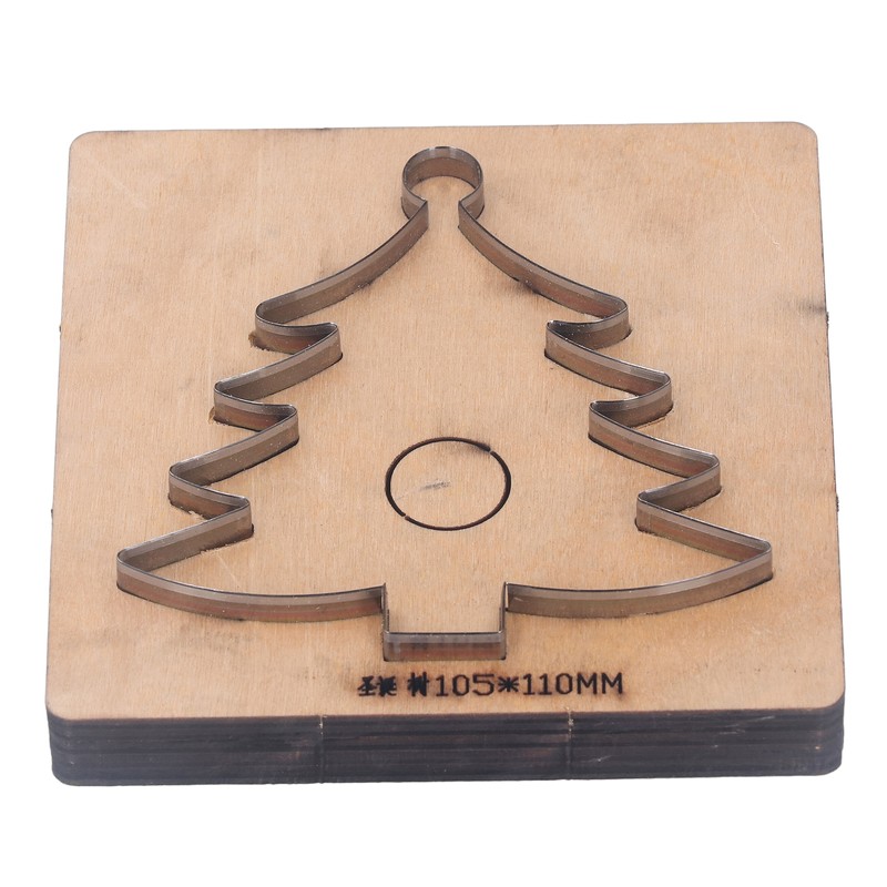 Leather Cutting Die Christmas Tree Shape Punch Cutter Craft Mould