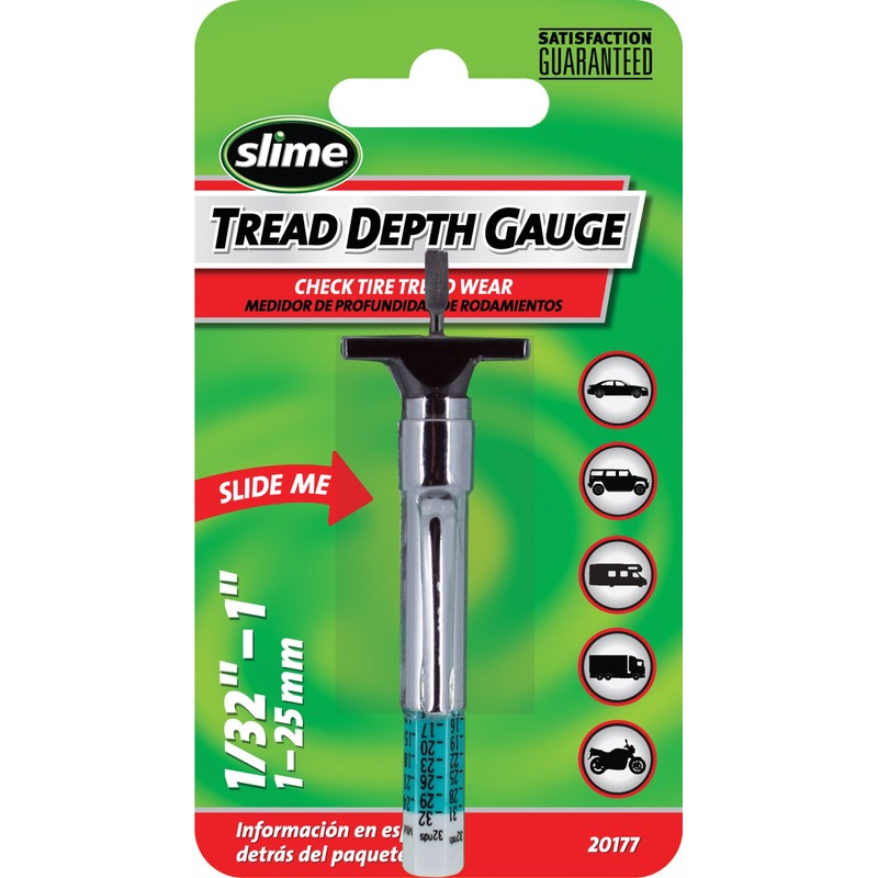 Slime 20177 Tread Depth Tire Gauge