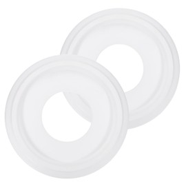 PATIKIL Ceiling Medallion, 2 Pcs 10" OD x 4" ID PU Decorative Ceiling Light Medallion Chandelier Medallion Traditional Ceiling Light Cover Plate for Ceiling Light Fixtures Fans, White