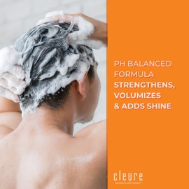 Cleure Shampoo and Conditioner Set Sulfate Free, Fragrance Free for Sensitive Skin - Volumizing Shampoo & Hydrating Conditioner (12 Oz each, Pack of 2)